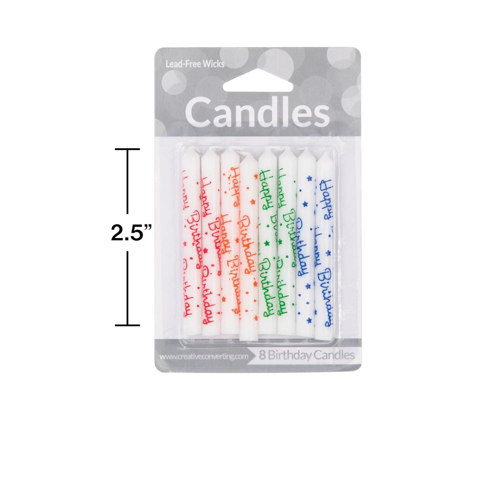 Bulk Happy Birthday Candles (48 per Case)