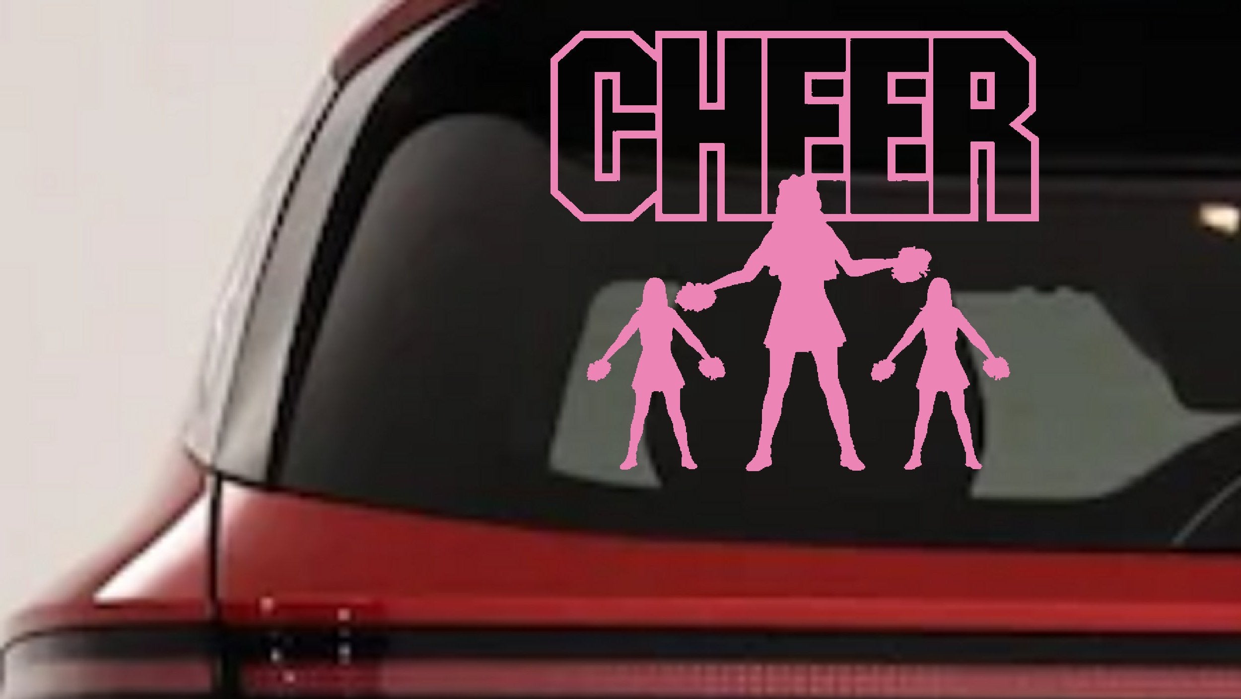 Cheerleader Car Truck Window Vinyl Decal Sticker