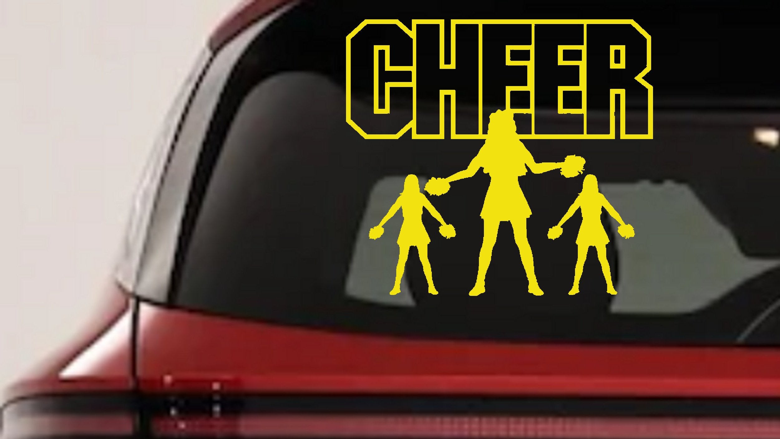 Cheerleader Car Truck Window Vinyl Decal Sticker