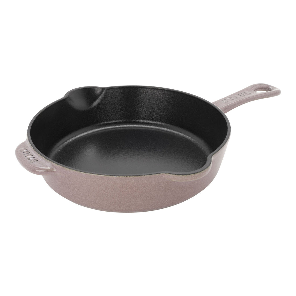 STAUB Pans 22 cm / 8.5 inch Cast Iron Traditional Deep Frypan, Cherry Blossom