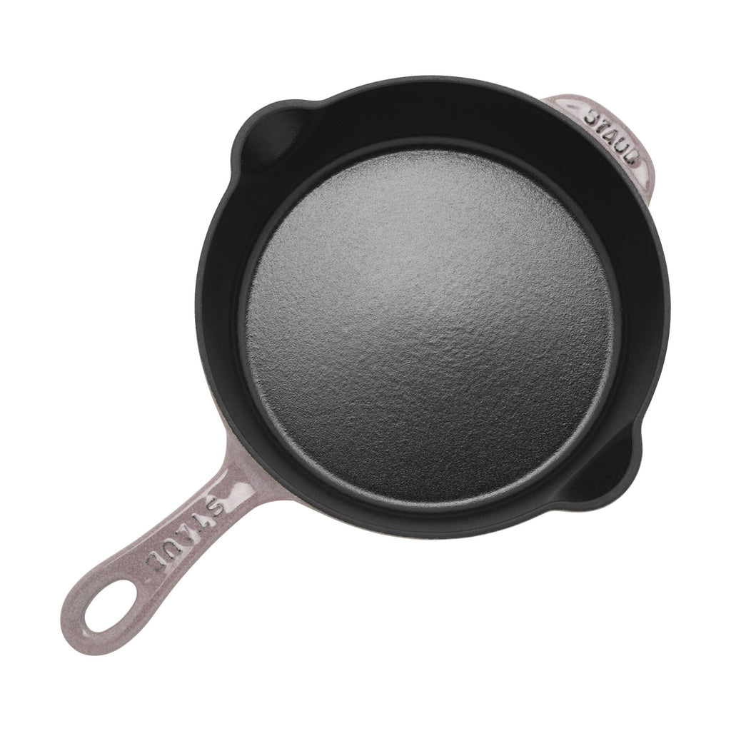 STAUB Pans 22 cm / 8.5 inch Cast Iron Traditional Deep Frypan, Cherry Blossom