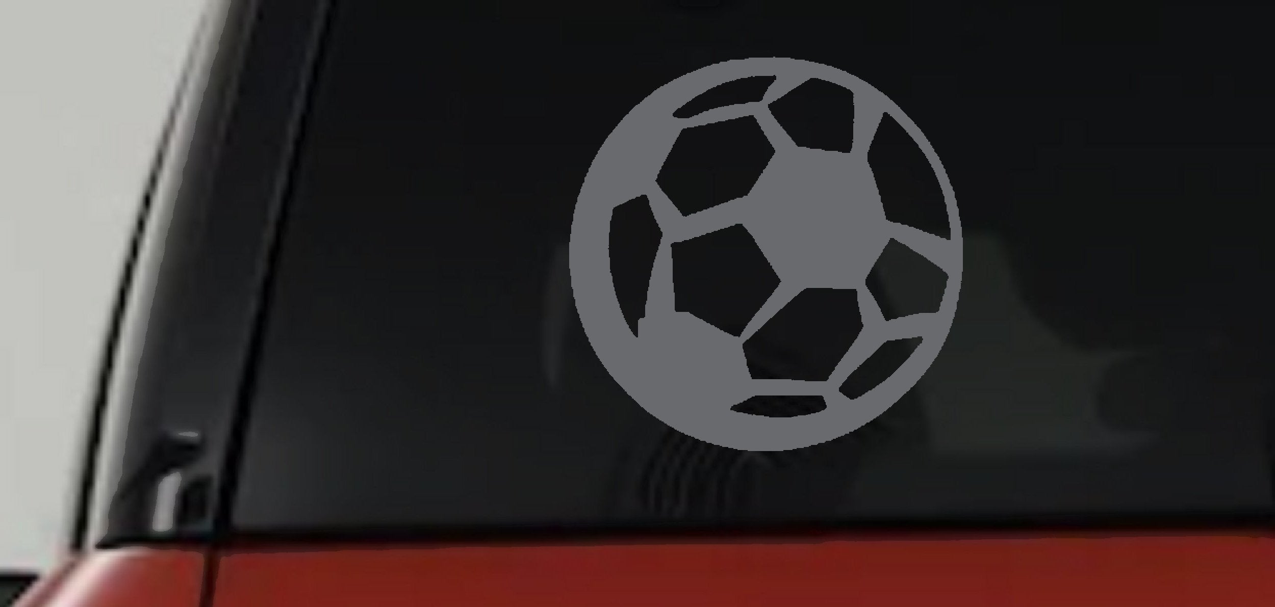 Soccer Ball Vinyl Decal for Car Truck & Window