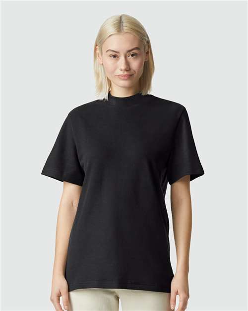 American Apparel - Unisex Pique Mockneck Tee - 1PQ