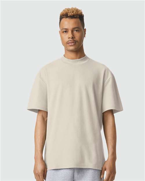 American Apparel - Unisex Pique Mockneck Tee - 1PQ