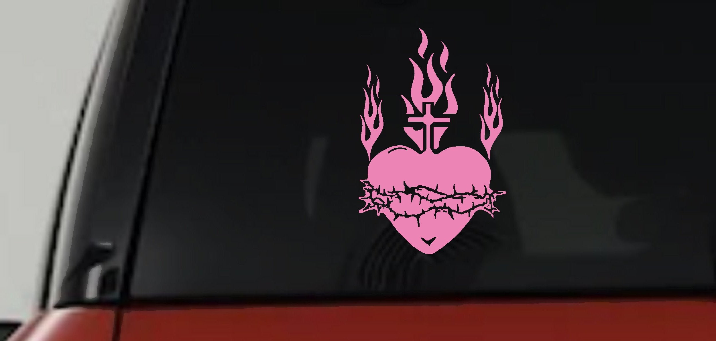 Sacred Heart Christian Car Truck Decal Vinyl Sticker