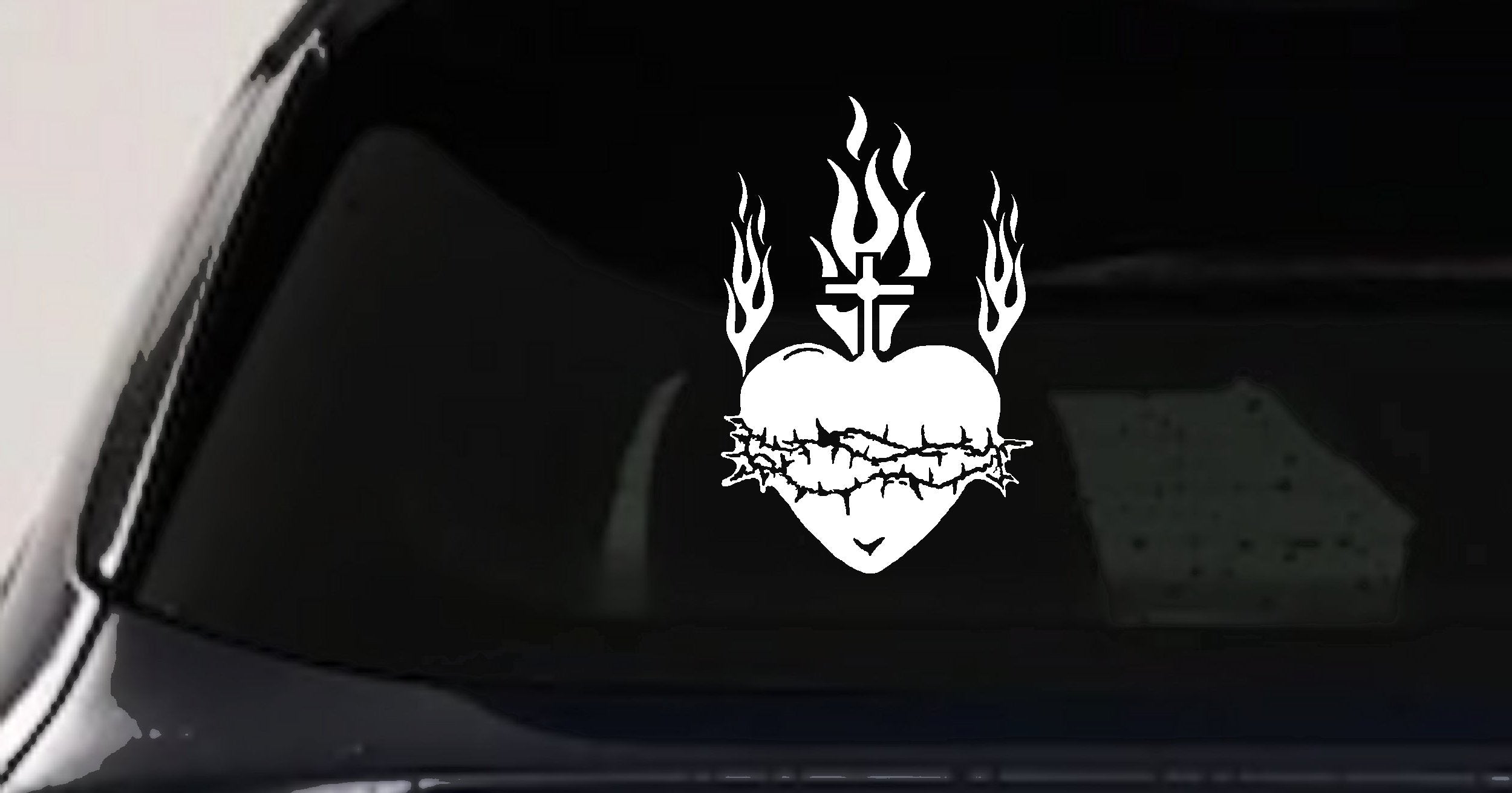 Sacred Heart Christian Car Truck Decal Vinyl Sticker