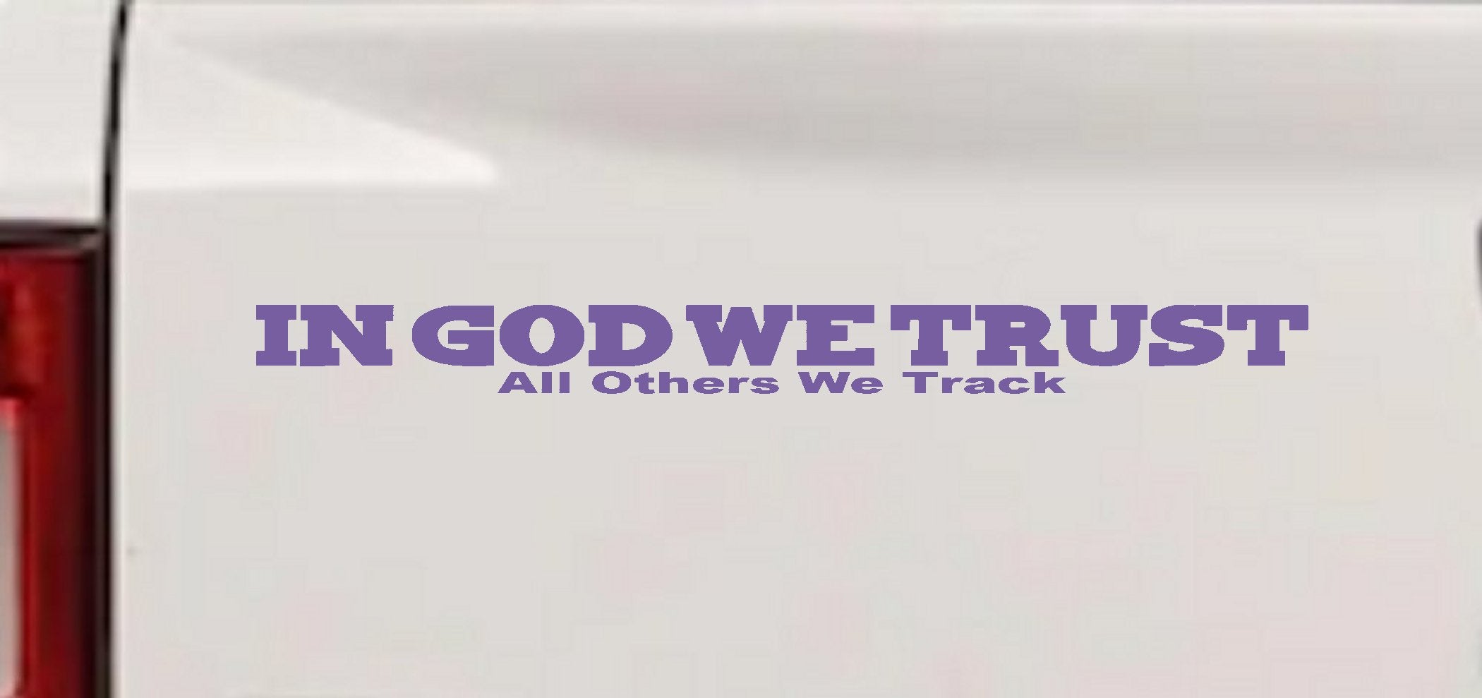 In God We Trust Others We Track Military Decal Car Truck Window Sticker