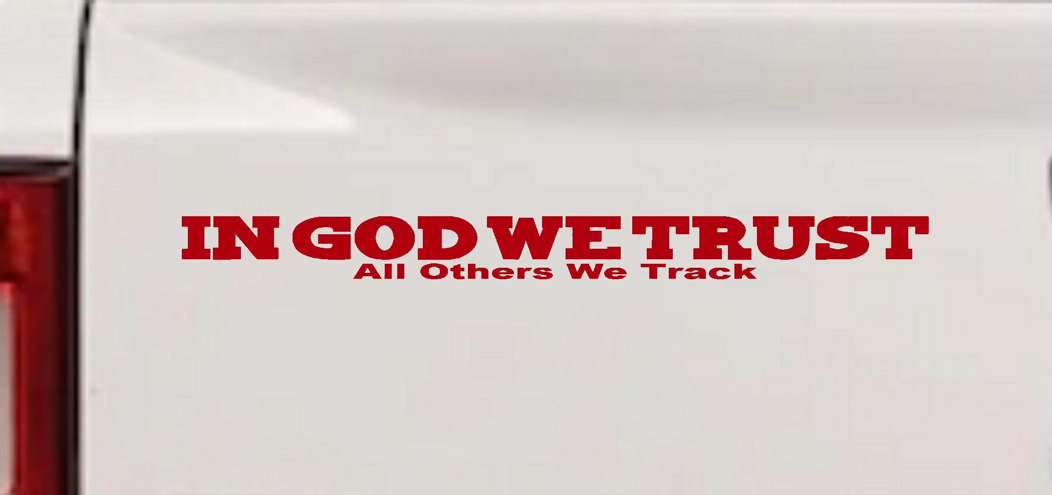 In God We Trust Others We Track Military Decal Car Truck Window Sticker