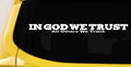 In God We Trust Others We Track Military Decal Car Truck Window Sticker
