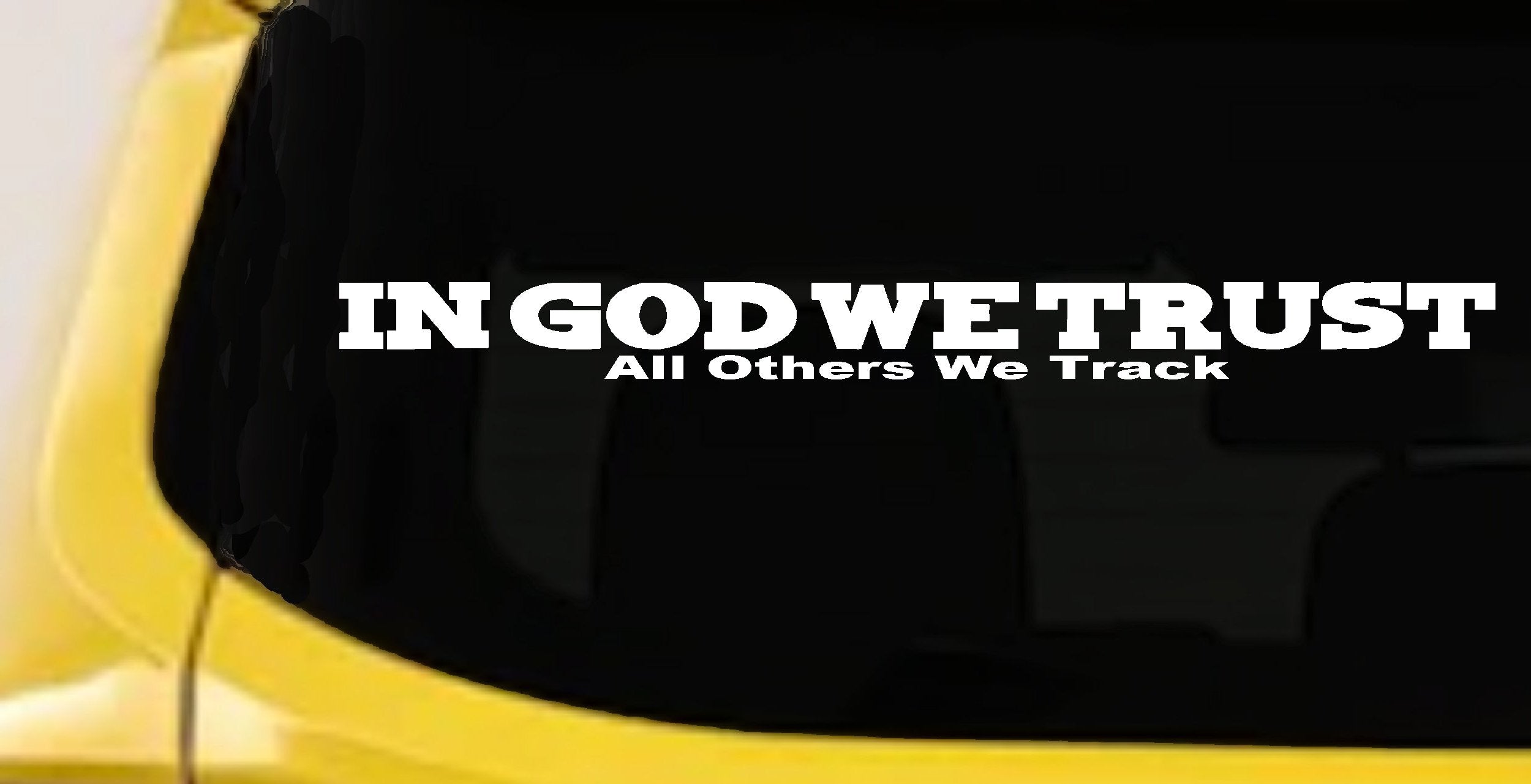 In God We Trust Others We Track Military Decal Car Truck Window Sticker