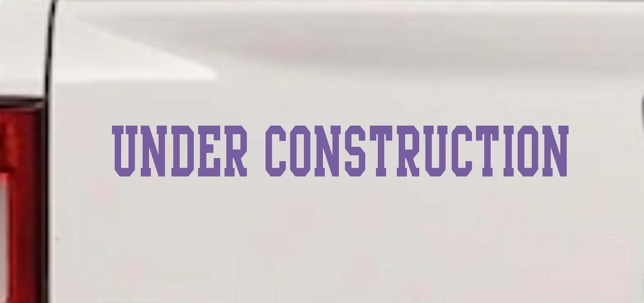 Under Construction Decal Car Truck Window Vinyl Sticker