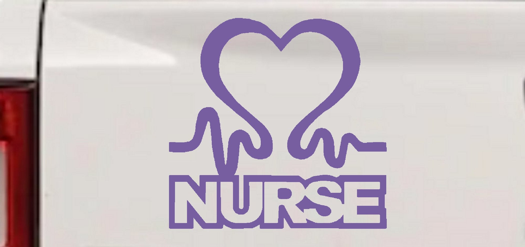 Nurse Heartbeat Decal - Car Truck Window Vinyl Sticker