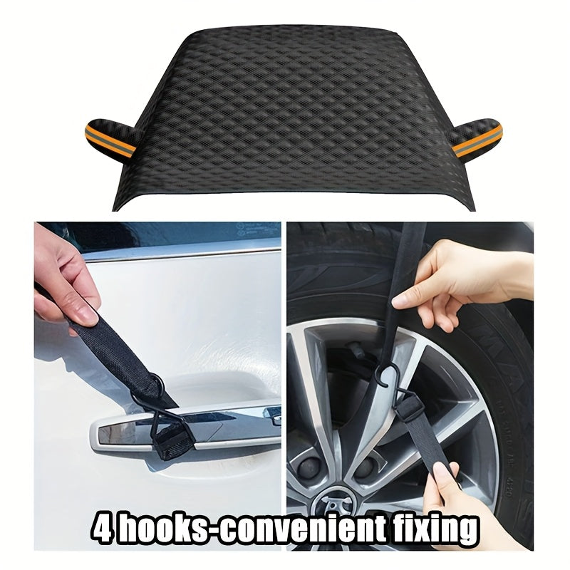 NNETM Extra Large Magnetic Car Windshield Sunshade Cover
