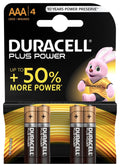 Duracell Plus Power AAA battery 4-pack