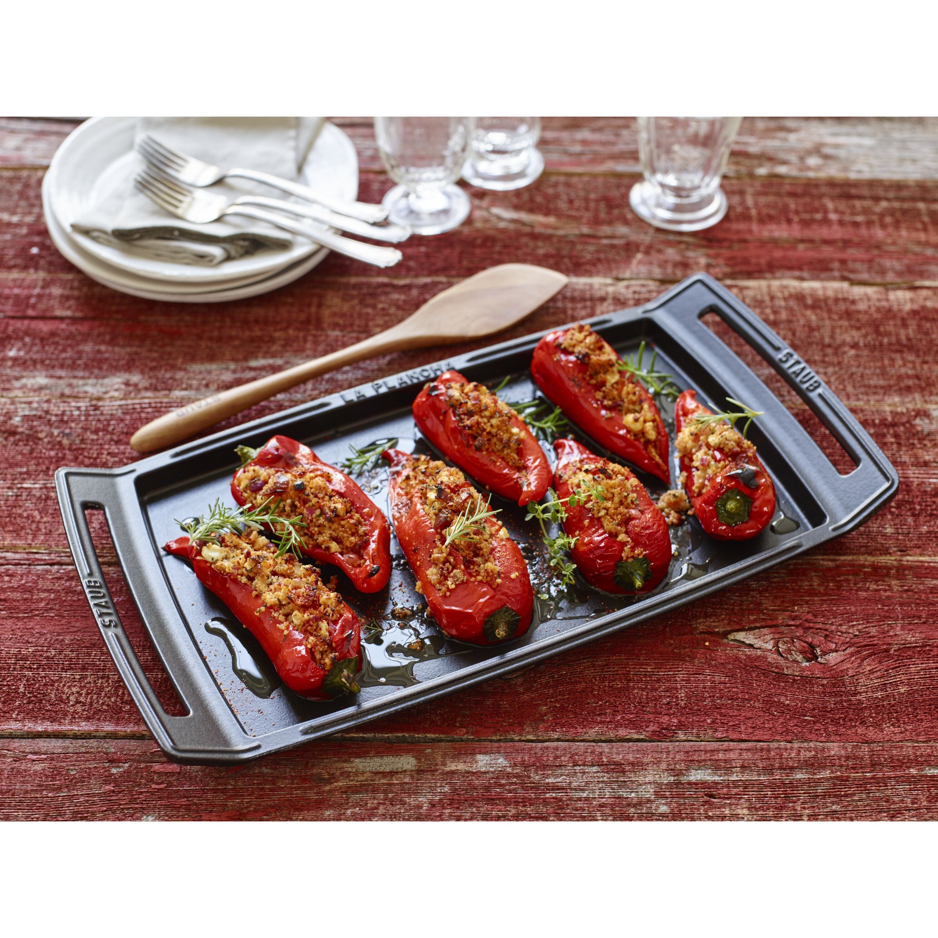 STAUB Pans Plancha 48 cm X 25 cm, Cast Iron