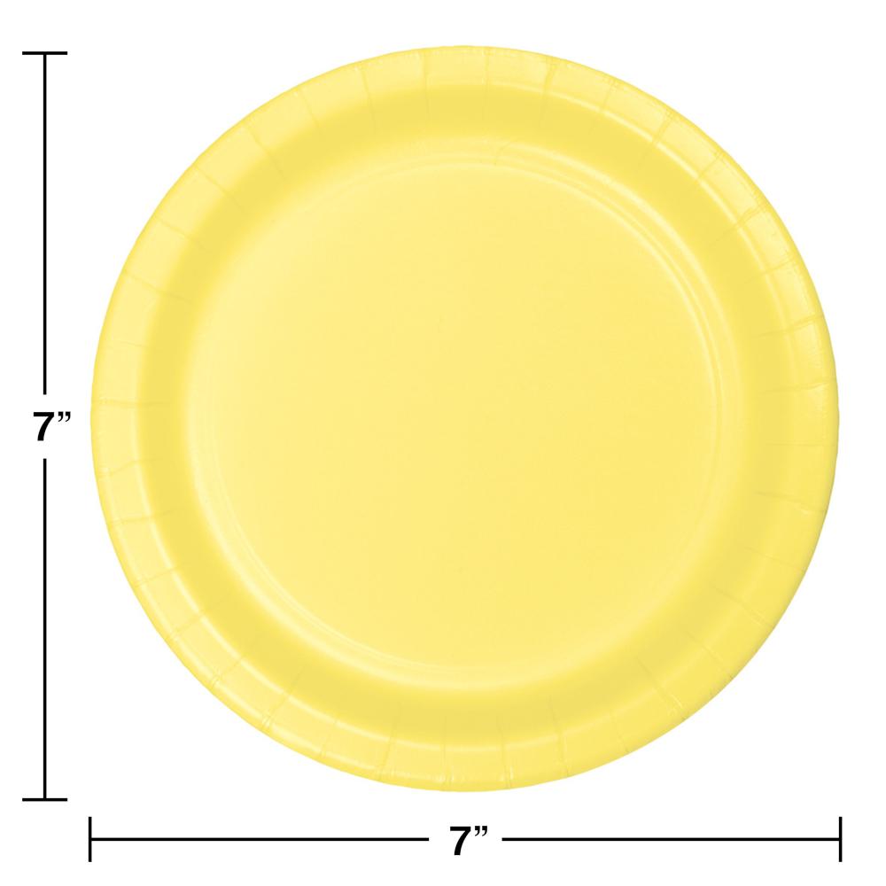 Bulk Mimosa Paper 6.75 inch Dessert Plates (240 per Case)