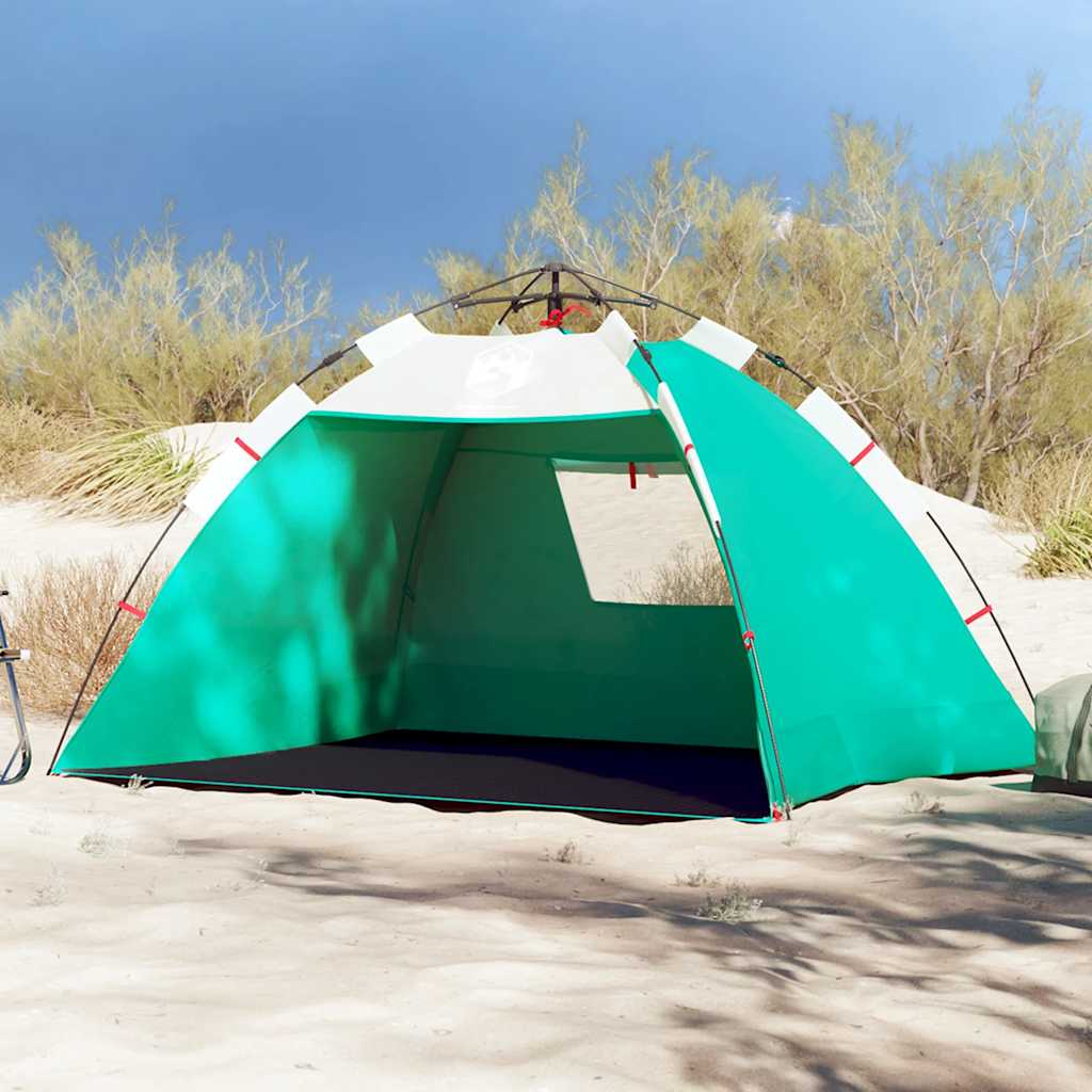 VidaXL beach tent 2-person waterproof quick release sea green