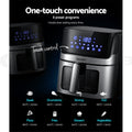 NNEDSZ Devanti Air Fryer 6.5L LCD Fryers Clear Window