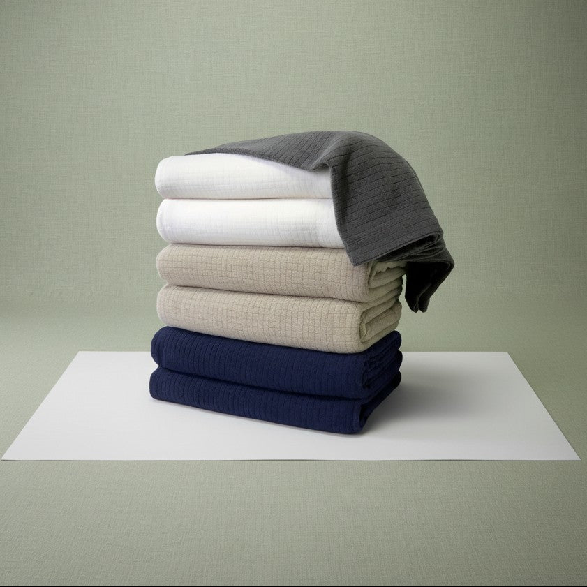 BPS Collection Grid Pattern Fleece Blankets