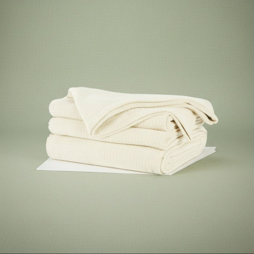 BPS Collection Grid Pattern Fleece Blankets