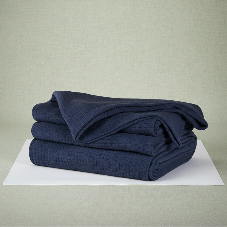 BPS Collection Grid Pattern Fleece Blankets