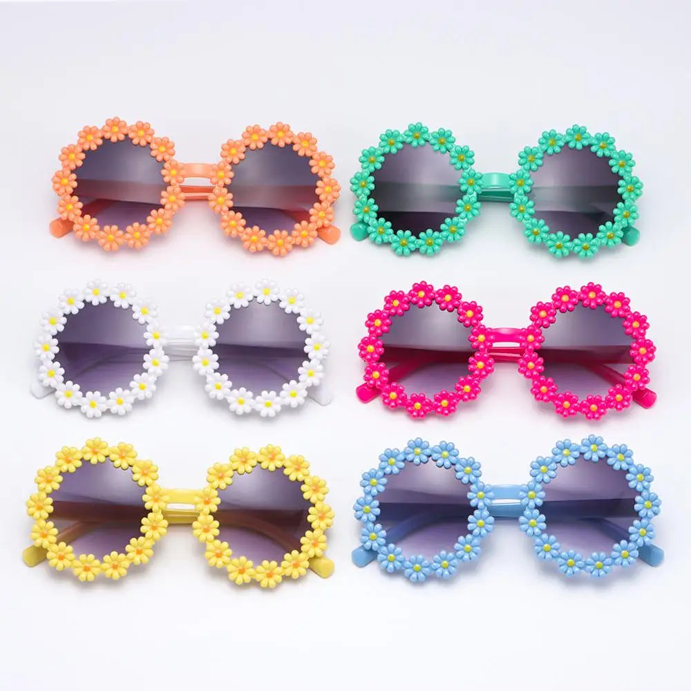 Colored Sunglasses "Flowers"