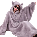 Oversized Fleece Hoodie Blanket