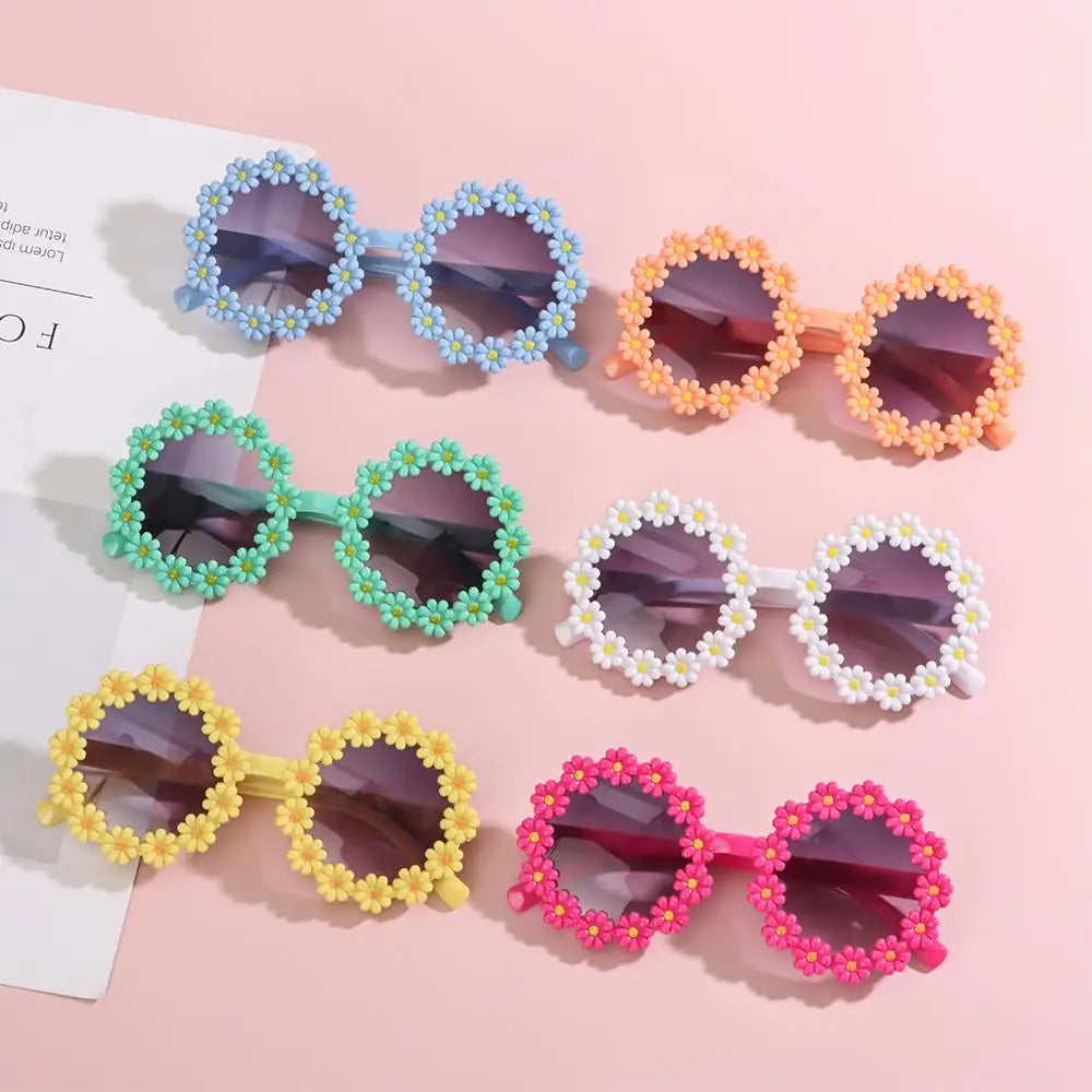 Colored Sunglasses "Flowers"