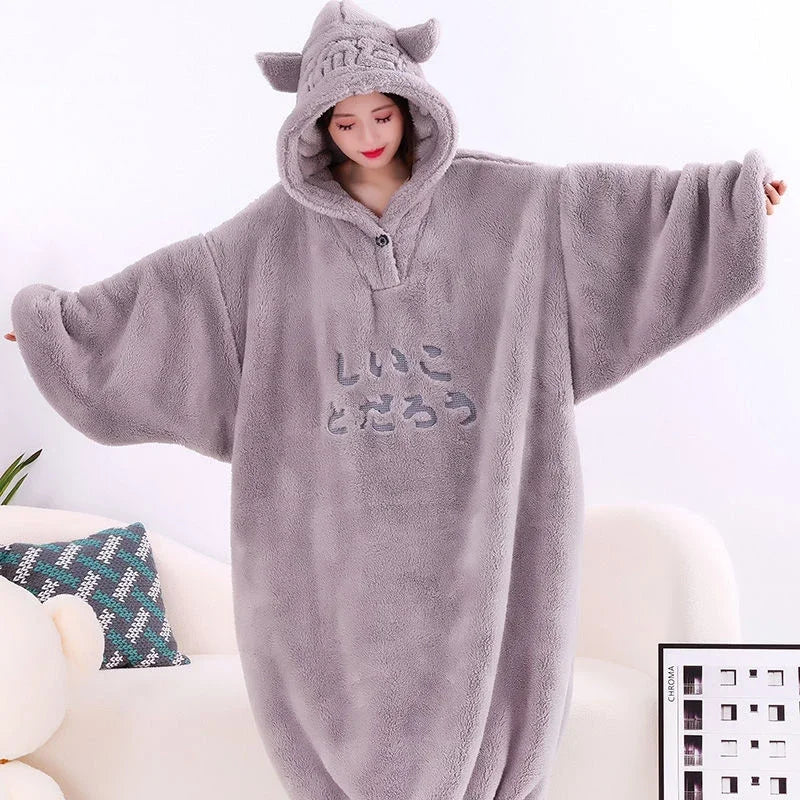 Oversized Fleece Hoodie Blanket
