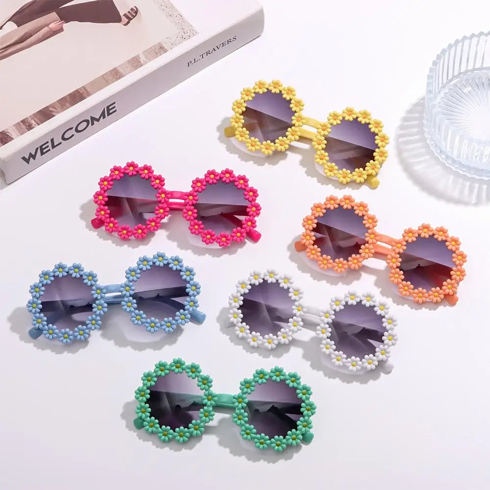 Colored Sunglasses "Flowers"