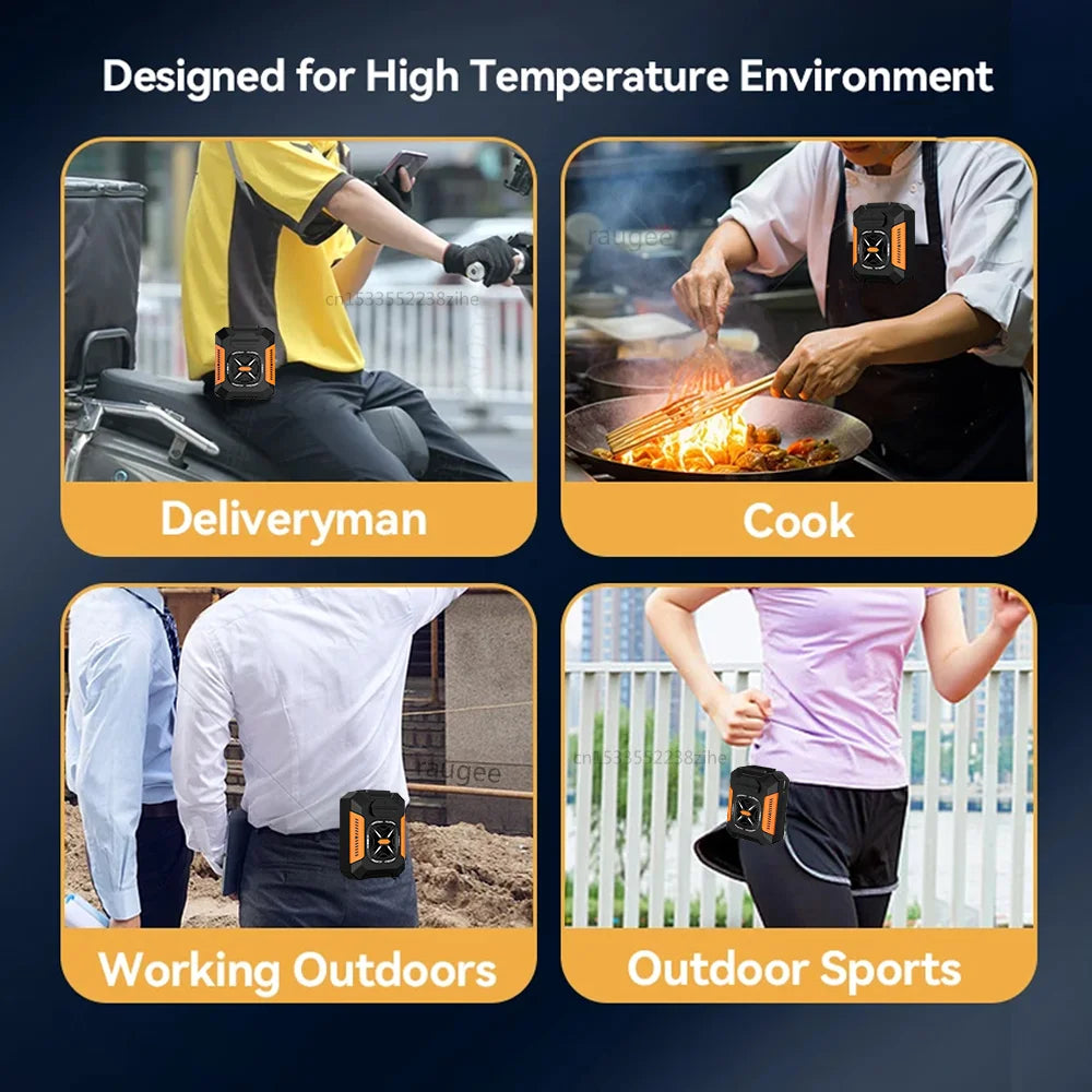 NNEOBA Portable Waist & Neck Cooling Fan