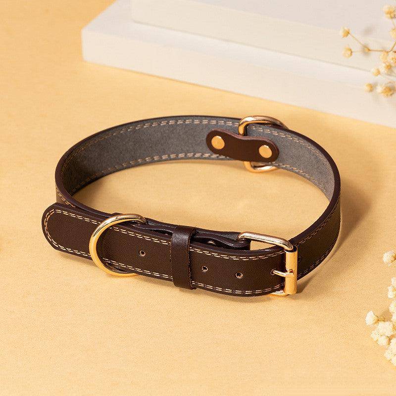 Rugged Leather Dog Collar