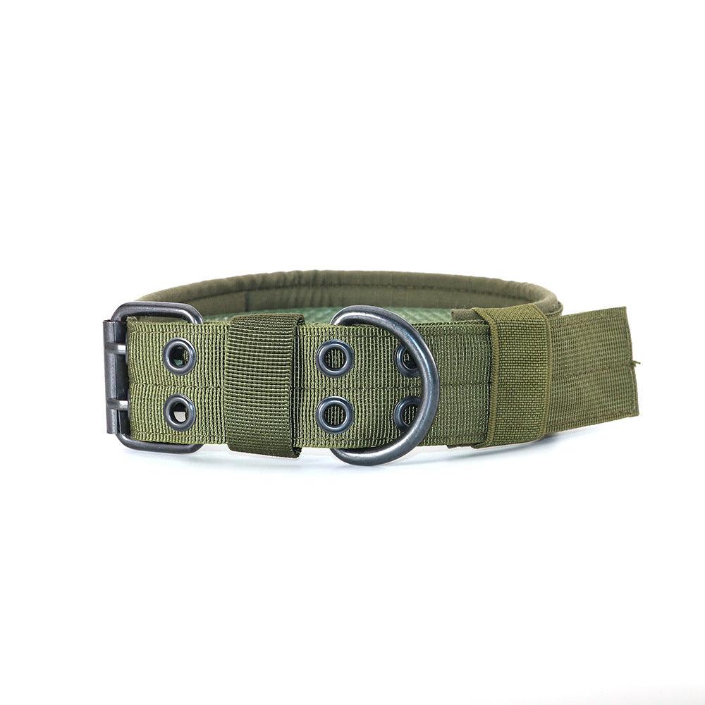 Stylish Striped Canvas Dog Collar For Medium And Large Dogs