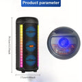 Portable Wireless Speaker with RGB Lighting & Microphone