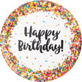 Bulk Confetti Sprinkles Paper Dinner Plates (96 per Case)