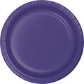 Bulk Purple Paper 6.75 inch Dessert Plates (240 per Case)